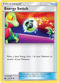 Uncommon Pokémon card Energy Switch 129/168 from Celestial Storm expansion