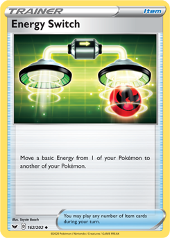Uncommon Pokémon card Energy Switch 162/202 from Sword & Shield expansion