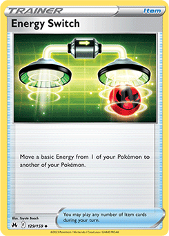 Energy Switch 129/159 Pokémon card from Crown Zenith for sale at best price