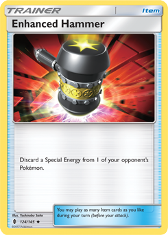 Enhanced Hammer 124/145 Pokémon card from Guardians Rising for sale at best price