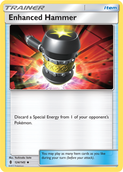 Uncommon Pokémon card Enhanced Hammer 124/145 from Guardians Rising expansion