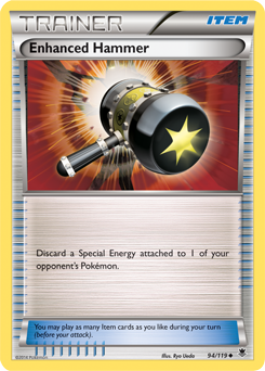 Uncommon Pokémon card Enhanced Hammer 94/119 from Phantom Forces expansion