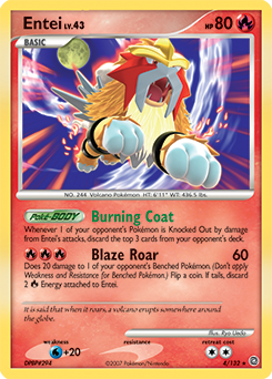 Entei 4/132 Pokémon card from Secret Wonders for sale at best price