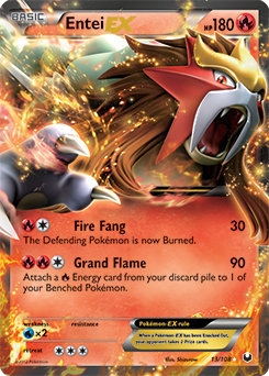Entei EX 13/108 Pokémon card from Dark Explorers for sale at best price