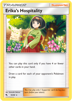 Erika's Hospitality 56/68 Pokémon card from Hidden Fates for sale at best price