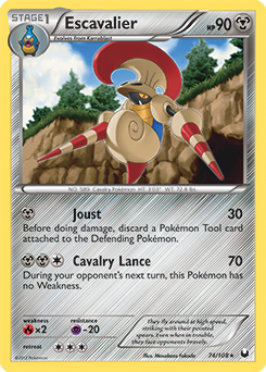 Escavalier 74/108 Pokémon card from Dark Explorers for sale at best price