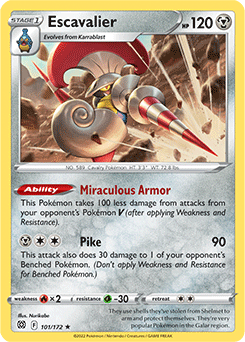 Escavalier 101/172 Pokémon card from Brilliant Stars for sale at best price