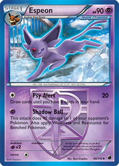 Espeon 48/116 Pokémon card from Plasma Freeze for sale at best price