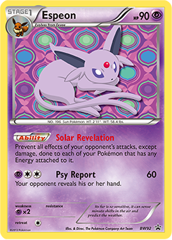 Espeon BW92 Pokémon card from Back & White Promos for sale at best price