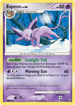 Espeon 18/100 Pokémon card from Majestic Dawn for sale at best price