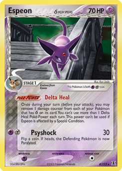 Espeon 4/113 Pokémon card from Ex Delta Species for sale at best price