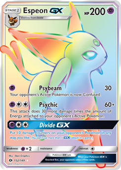 Espeon GX 152/149 Pokémon card from Sun & Moon for sale at best price