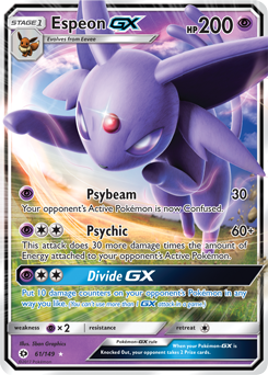 Espeon GX 61/149 Pokémon card from Sun & Moon for sale at best price