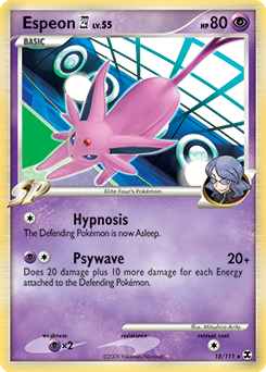 Espeon Pokémon 4 18/111 Pokémon card from Rising Rivals for sale at best price