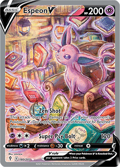 Espeon V 180/203 Pokémon card from Evolving Skies for sale at best price