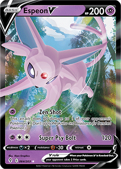 Espeon V 64/203 Pokémon card from Evolving Skies for sale at best price