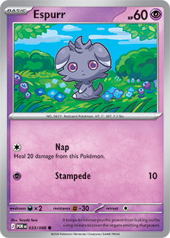Espurr 33/88 Pokémon card from Perfect Order for sale at best price