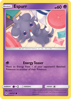 Espurr 44/131 Pokémon card from Forbidden Light for sale at best price