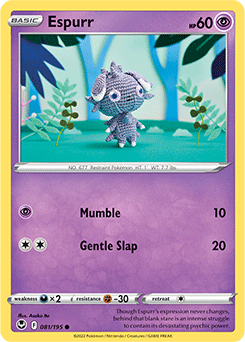 Espurr 081/195 Pokémon card from Silver Tempest for sale at best price