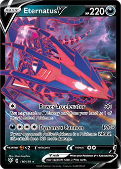 Eternatus V 116/189 Pokémon card from Darkness Ablaze for sale at best price