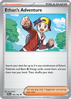 Uncommon Pokémon card Ethan's Adventure 165/182 from Destined Rivals expansion