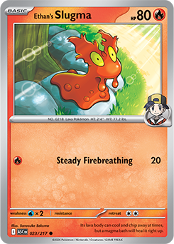 Carte Pokémon Communes Limagma de Luth 23/217 de la série Héros Transcendants