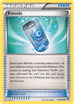 Uncommon Pokémon card Evosoda 116/146 from X&Y expansion