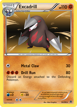 Excadrill 56/98 Pokémon card from Emerging Powers for sale at best price
