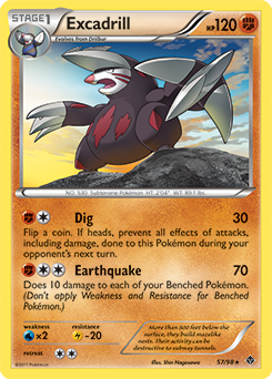 Excadrill 57/98 Pokémon card from Emerging Powers for sale at best price