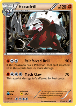 Excadrill 57/108 Pokémon card from Dark Explorers for sale at best price