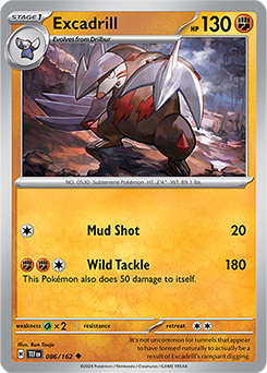 Excadrill 86/162 Pokémon card from Temporal Forces for sale at best price