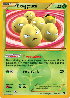 Exeggcute 102/101 Pokémon card from Plasma Blast for sale at best price