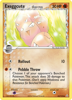 Exeggcute 65/110 Pokémon card from Ex Holon Phantoms for sale at best price