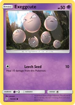 Exeggcute 73/236 Pokémon card from Unified Minds for sale at best price