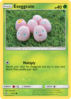 Exeggcute 1/131 Pokémon card from Forbidden Light for sale at best price