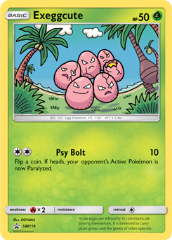 Exeggcute SM119 Pokémon card from Sun and Moon Promos for sale at best price