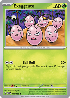 Exeggcute 102/165 Pokémon card from 151 for sale at best price