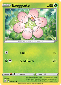 Exeggcute 001/172 Pokémon card from Brilliant Stars for sale at best price