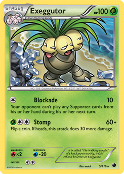 Exeggutor 5/116 Pokémon card from Plasma Freeze for sale at best price