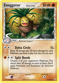 Exeggutor 41/110 Pokémon card from Ex Holon Phantoms for sale at best price