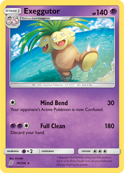 Exeggutor 74/236 Pokémon card from Unified Minds for sale at best price