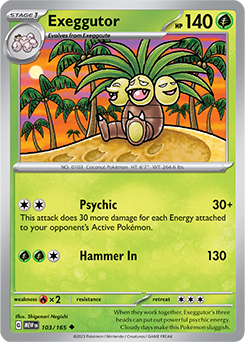 Exeggutor 103/165 Pokémon card from 151 for sale at best price