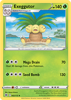 Exeggutor 002/172 Pokémon card from Brilliant Stars for sale at best price