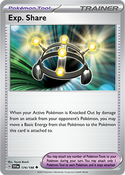 Uncommon Pokémon card Exp. Share 174/198 from Scarlet & Violet expansion
