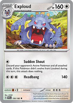 Exploud 150/182 Pokémon card from Paradox Rift for sale at best price