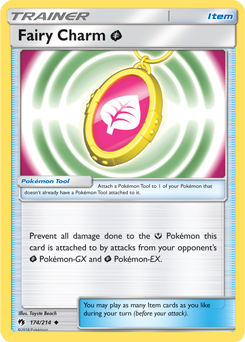 Uncommon Pokémon card Fairy Charm G 174/214 from Lost Thunder expansion