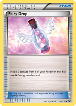 Uncommon Pokémon card Fairy Drop 99/124 from Fates Collide expansion