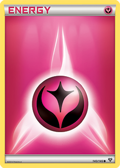 Common Pokémon card Fairy Energy 140/146 from X&Y expansion