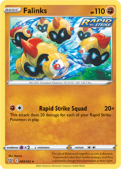Falinks 83/163 Pokémon card from Battle Styles for sale at best price