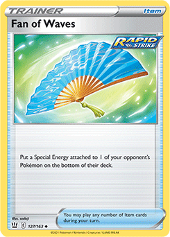 Fan of Waves 127/163 Pokémon card from Battle Styles for sale at best price